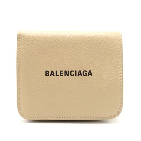 米色錢包|BALENCIAGA 錢包 米色皮革 5942161IZI32761｜PopChill 拍拍